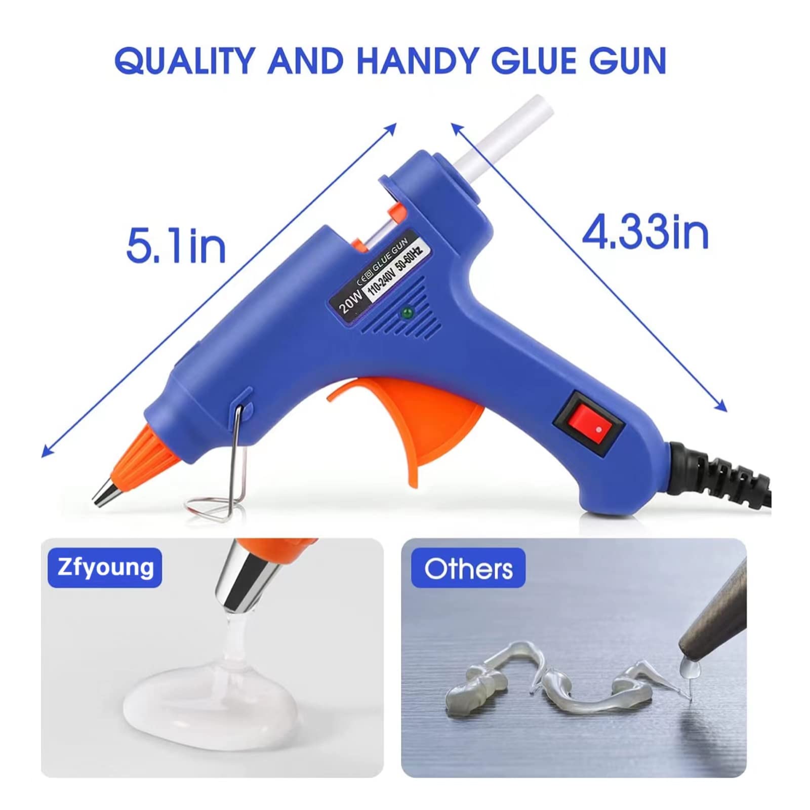 Heat Gun Small - Термоклеевой пистолет 20 Вт для дома